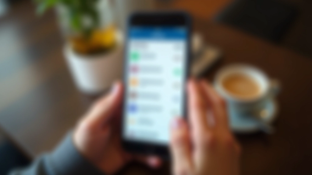 Personne tenant un smartphone affichant une application de gestion budgétaire avec des notifications et des alertes