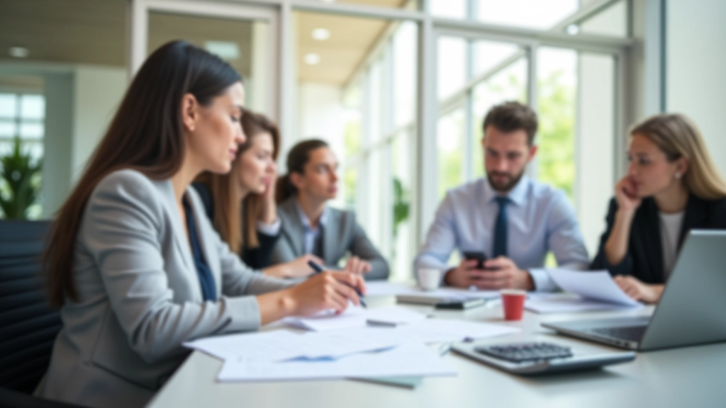 Bureau de planification financière avec outils numériques et documents